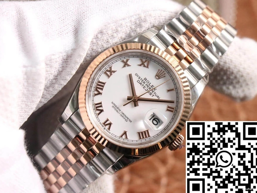 Factory Rose Datejust M126231-0015 Rolex Gold EW 0427